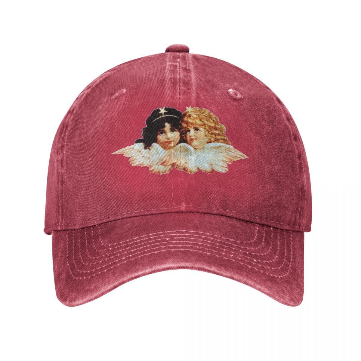 Fiorucci Cherubs Unisex Women Baseball Cap Distressed Washed Hats Cap Classic Outdoor Workouts Snapback Cap One Size