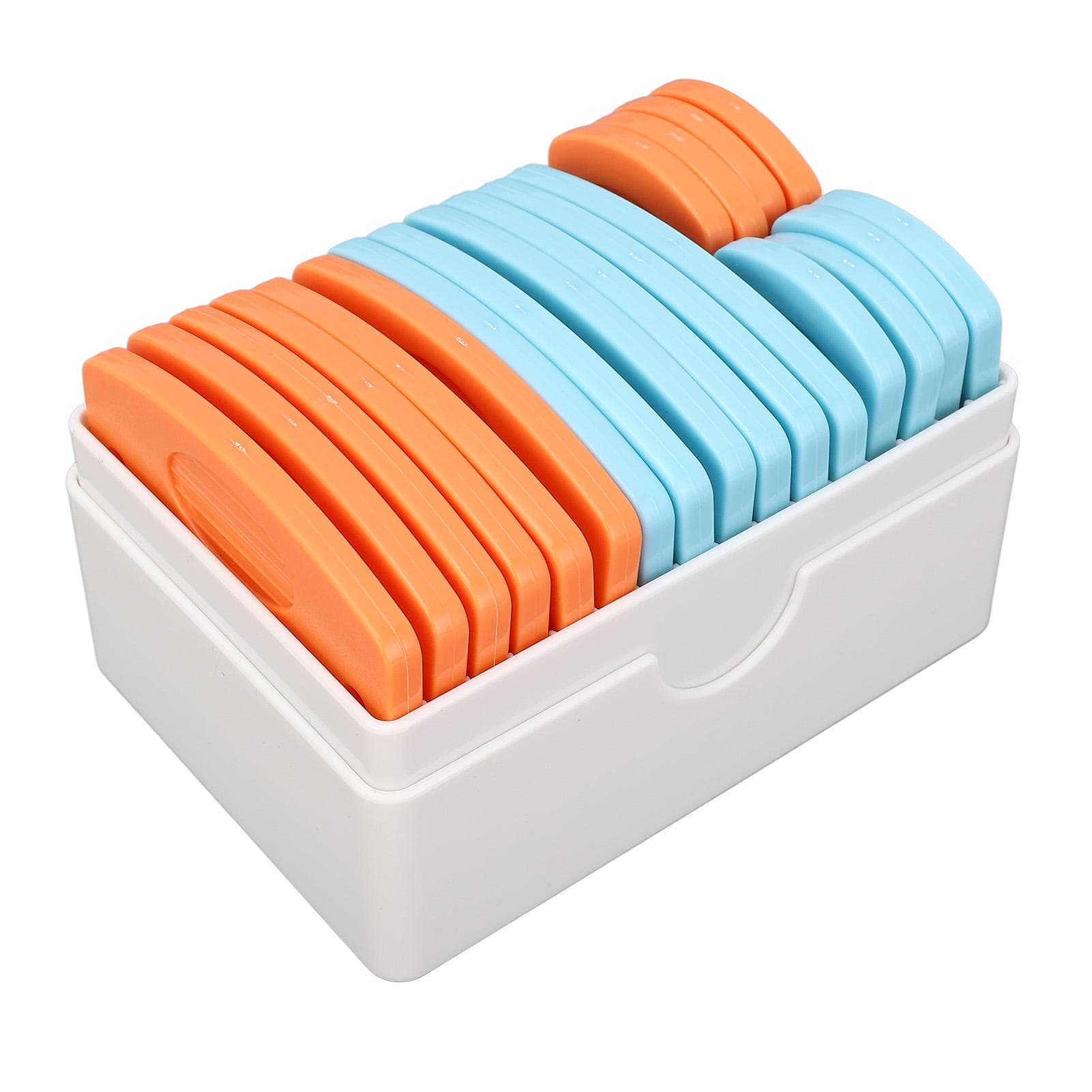 20PCS Knit Blocking Pins Stainless Steel Pin Knitting Block Comb Set for Sweater Needlework White