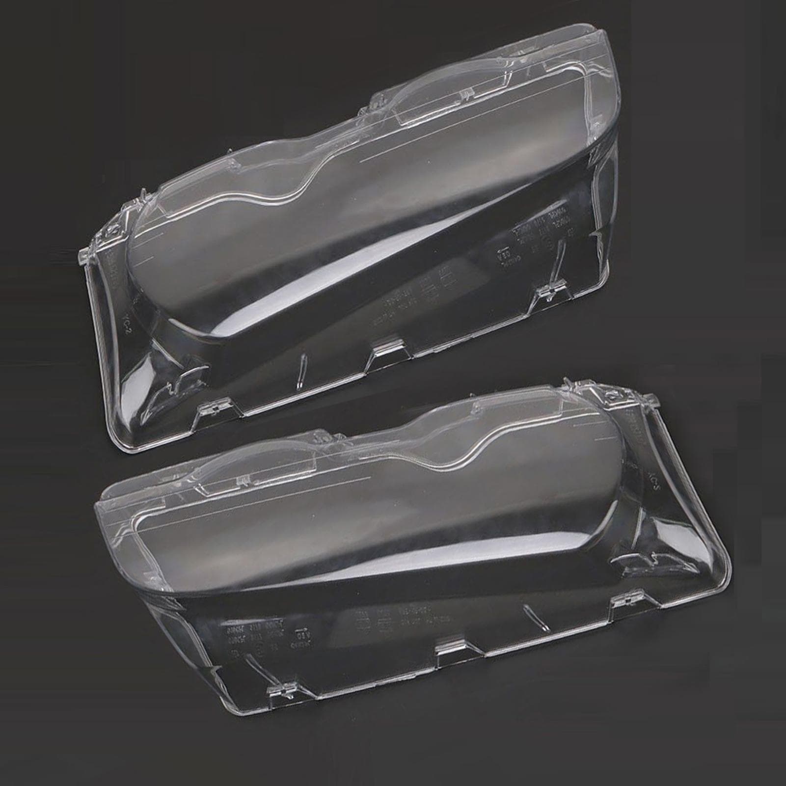 One Pair of Headlight Clear Cover Headlamp Lense Lens Front Headlamp Lens Replacemnt for BMW E46 clear