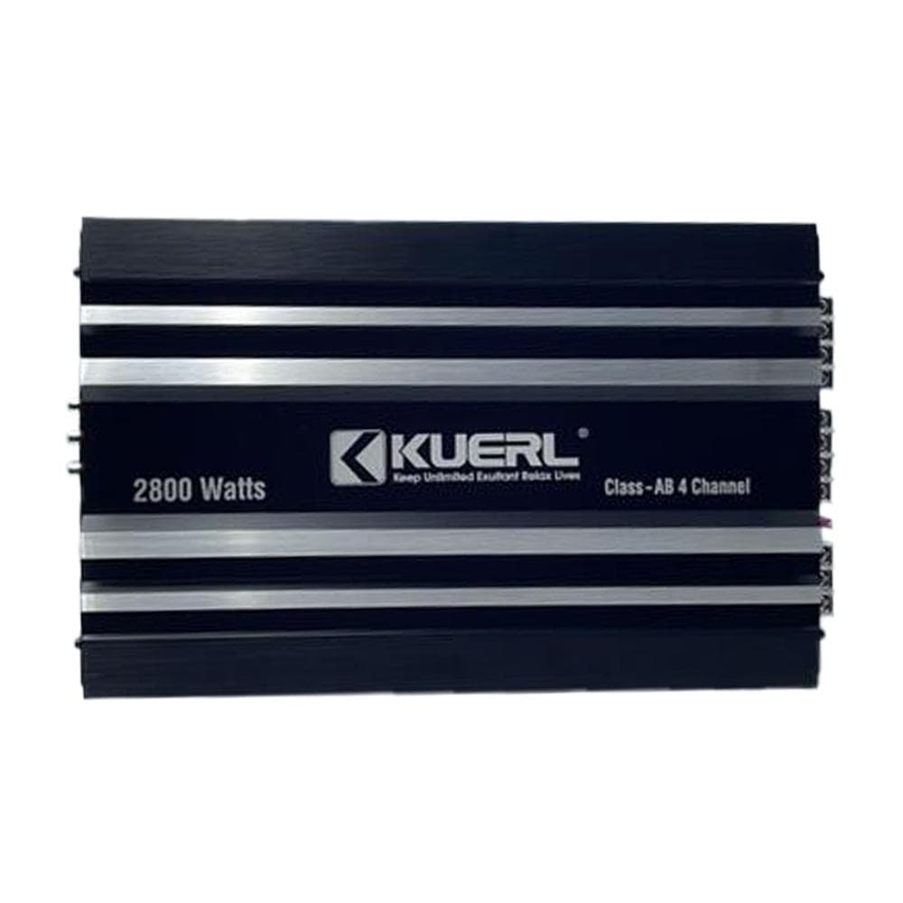Car Audio Amplifier Class-AB 4-Channel Car Speaker Amplifier with High-Fidelity Stereo Sound, 2/4 2800W black