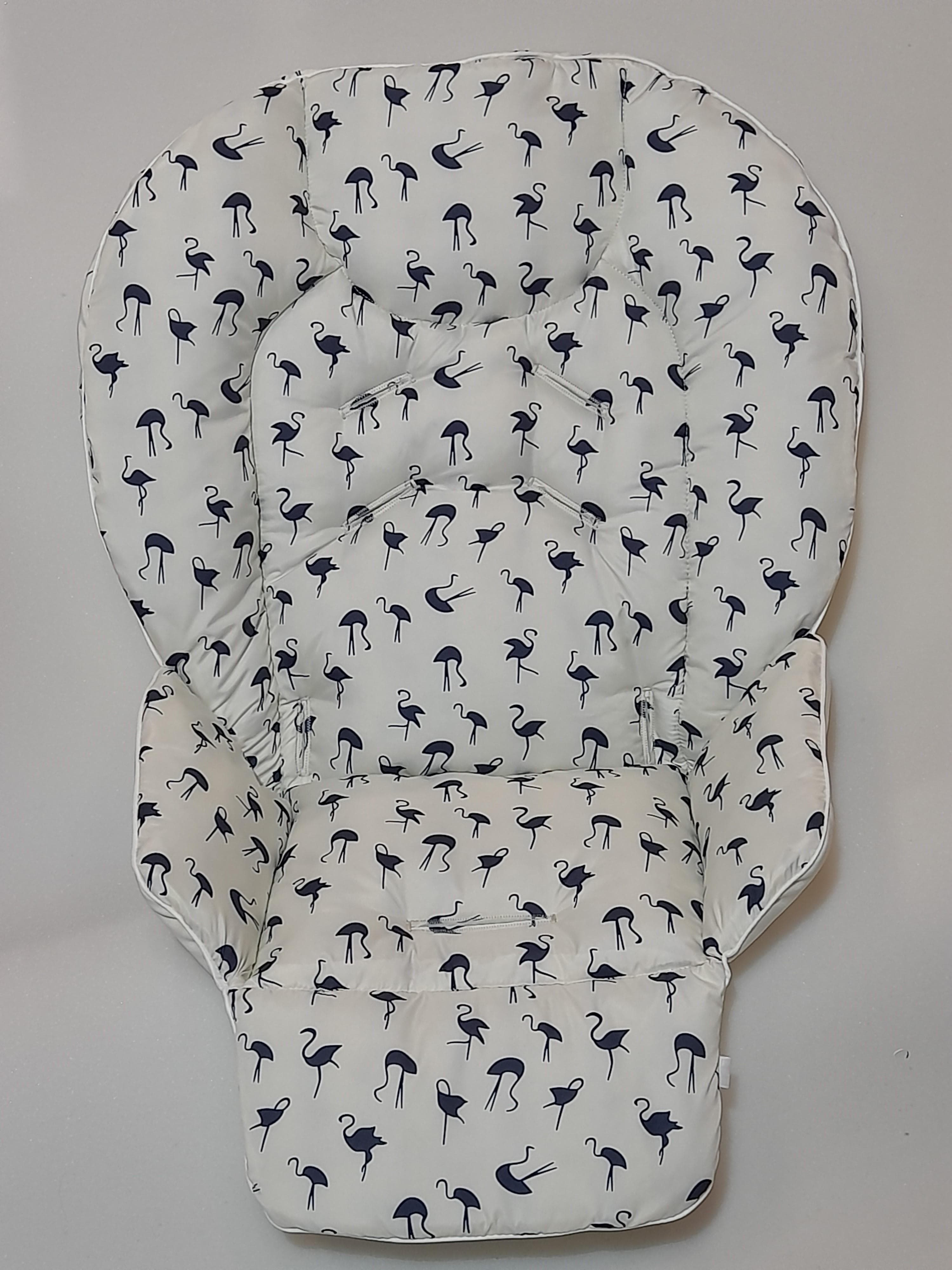 Chicco Polly highchair waterproof cover with pattern, water-repellent highchair insert one size