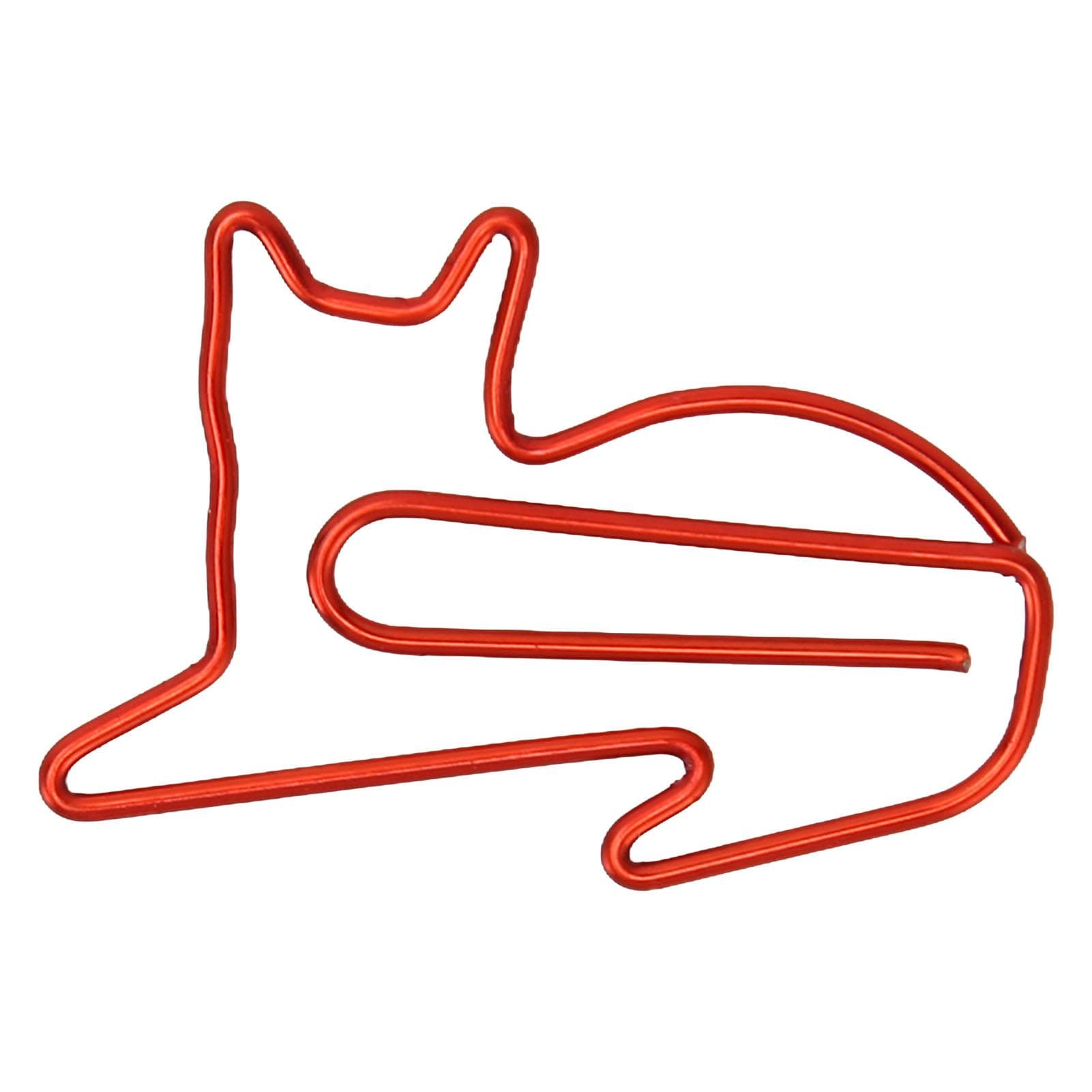 100PCS Paper Clips Cute Appearance Slip Resistant Rust Proof Plating Process Colorfast Portable