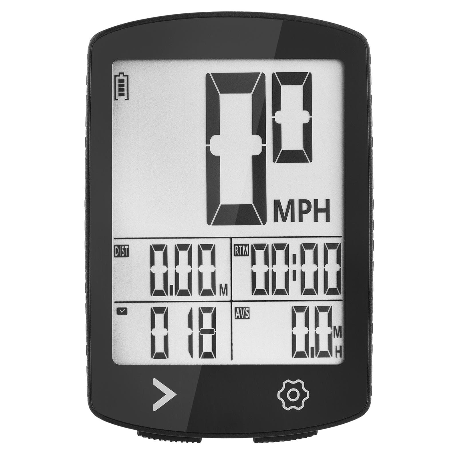 Bike Odometer and Speedometer Wireless Bike Computer High Clear LCD IPX6 Waterproof 30-Hour Battery black