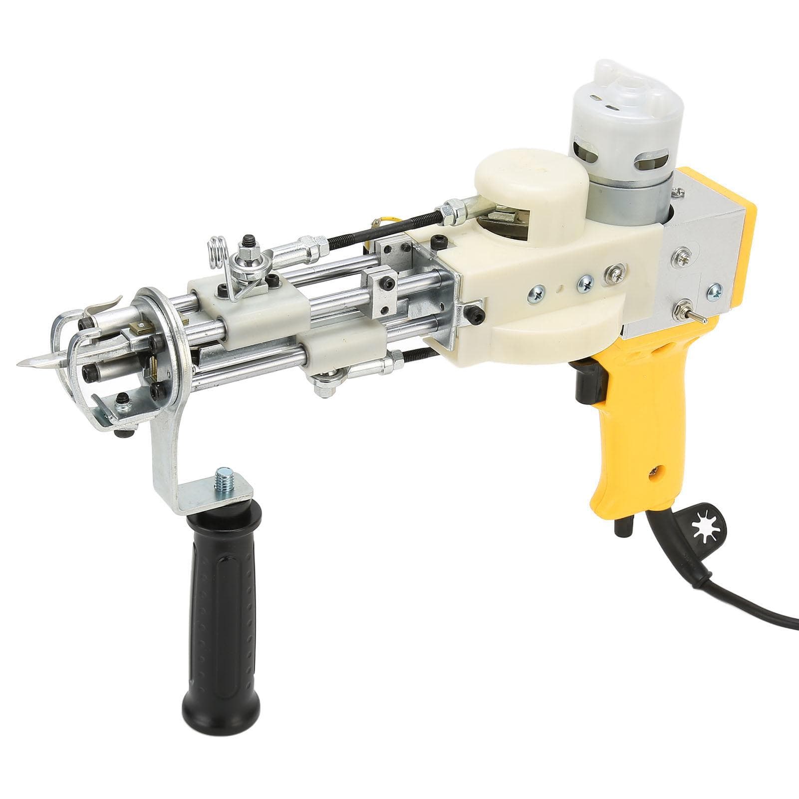 2 in 1 Rug Tufting Machine Adjustable Speed Hand Crafted DIY Electric Carpet Gun Machine 100‑240V UK Plug