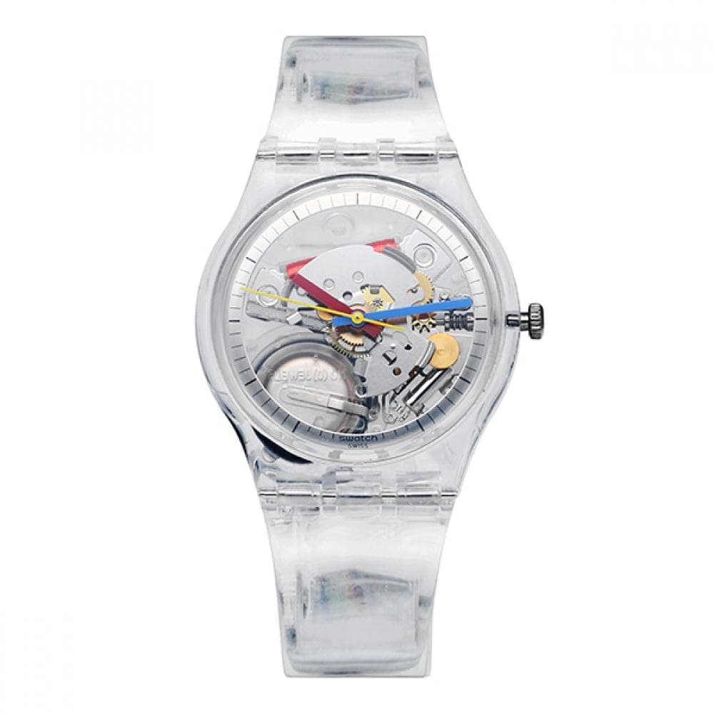 SWatch So28k100 Clear Clearly Gent Public Urethane Watch SO28K100
