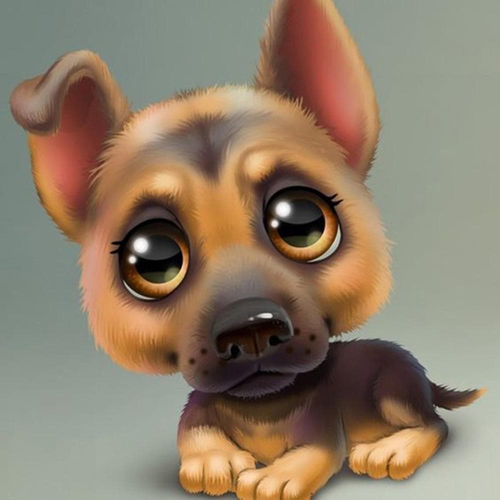 Cross Stitch Kit DIY Diamond Embroidery Lovely puppy Diamond Painting Mosaic Home Decor 20X30CM