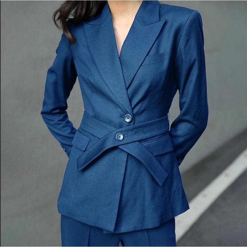 Autumn and Spring New Women's Suit Women's Jacket Japanese and Korean Casual Cardigan 3XL