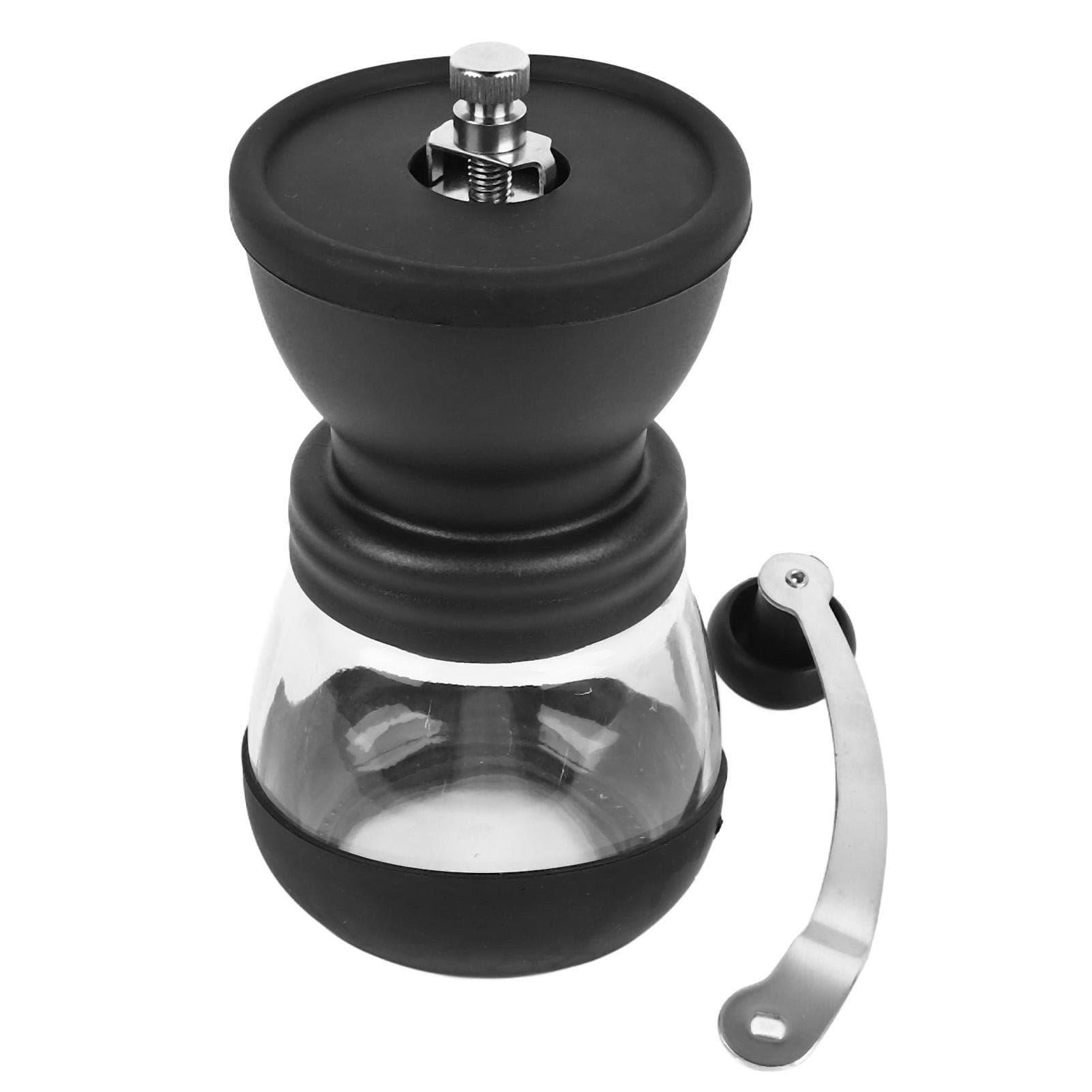Manual Coffee Bean Grinder Portable Stainless Steel Silicone Easy to Clean Durable for Home Travel