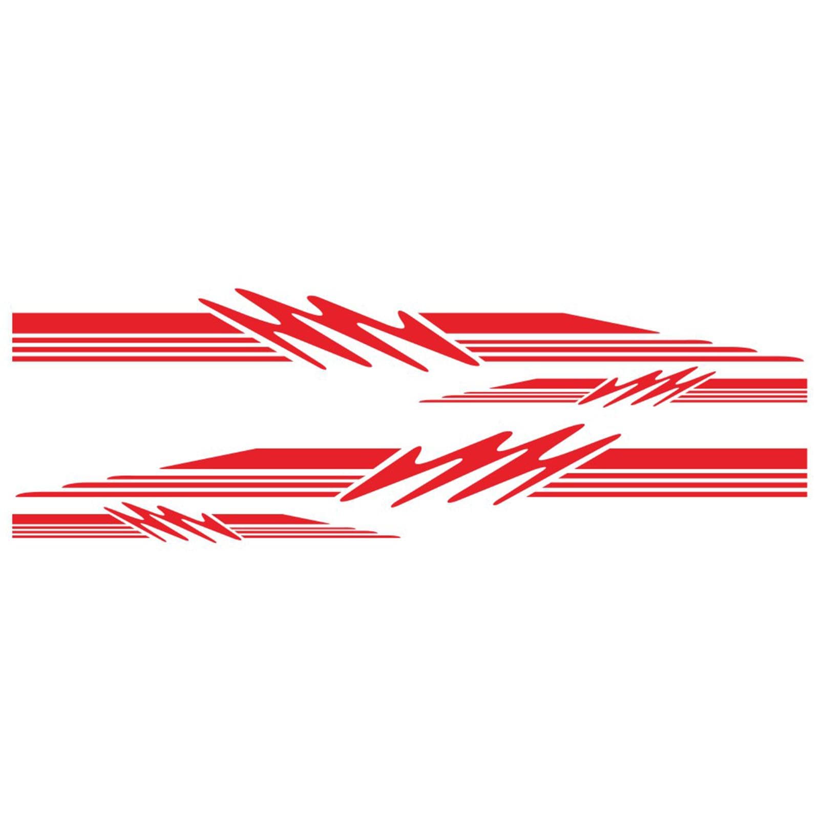 Motorhome Sticker Caravan Travel Trailer Camper Van Stripes Graphics Decals Car Stickers Car red