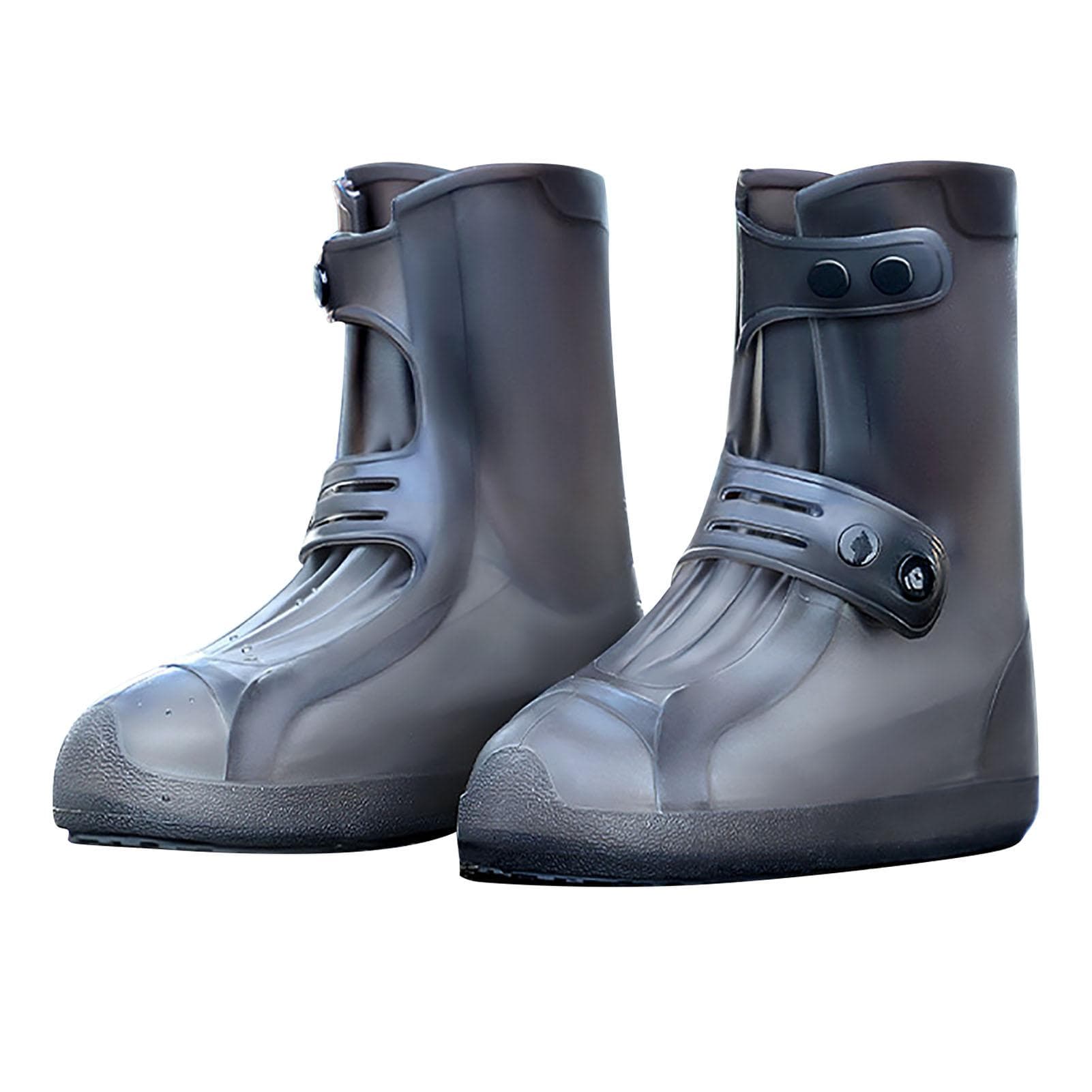 Waterproof Rain Boots Cover Silicone Comfortable Prevent Slip Thickened Outdoor Rain Shoe Covers Size 43?45