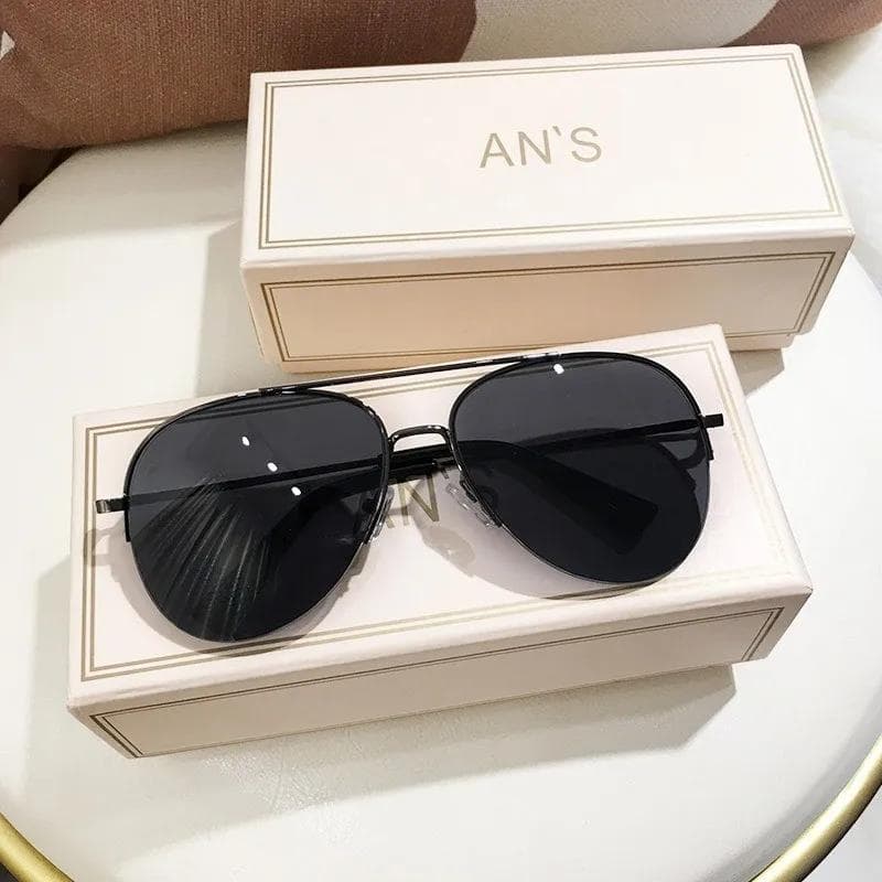 Classic Sunglasses for Men Metal Frame UV Protection Outdoor Sports Driving Shades