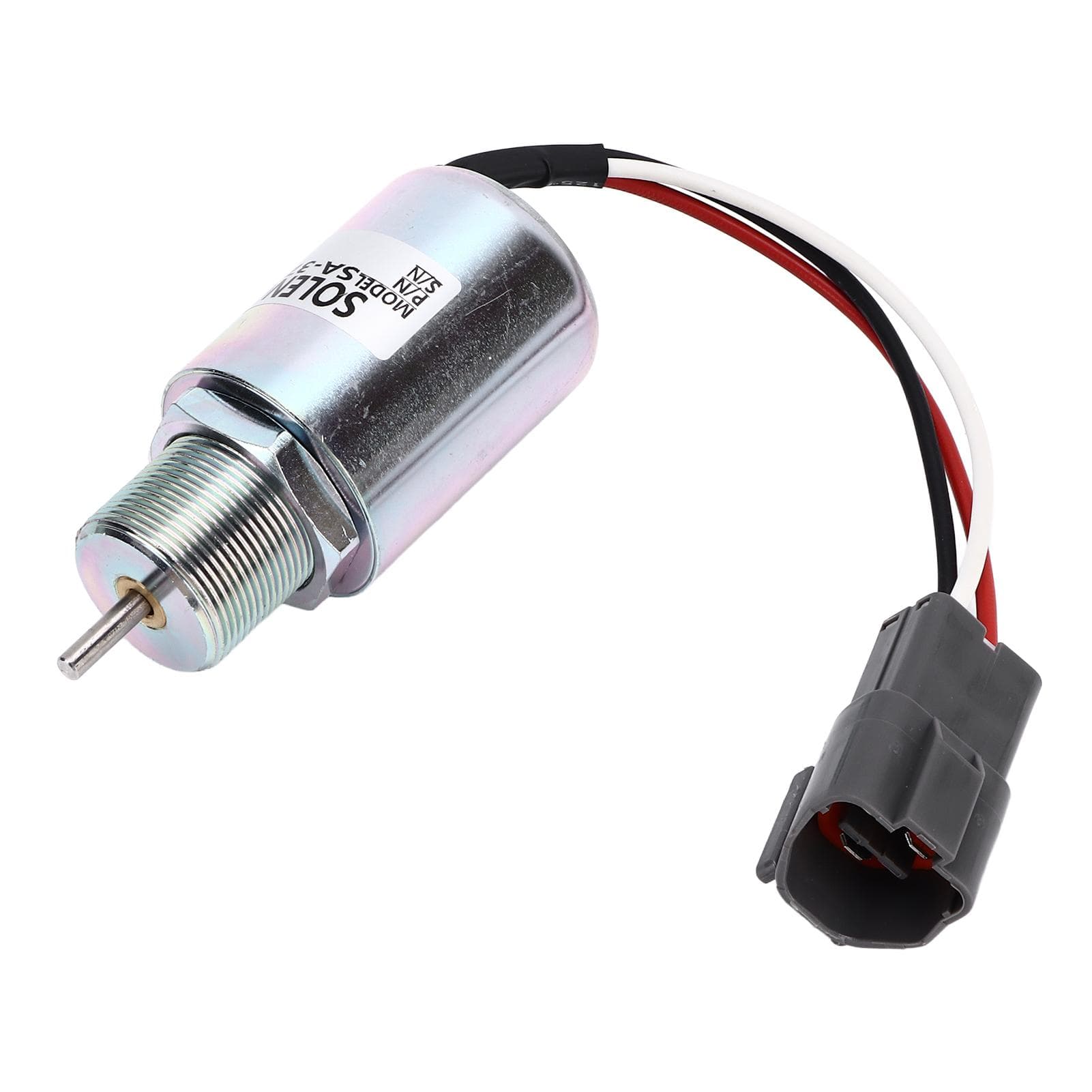 12V Fuel Shut Off Solenoid SA372512 Stop Solenoid Replacement for MITSUBISHI S3L S4L L2E L3E L3P