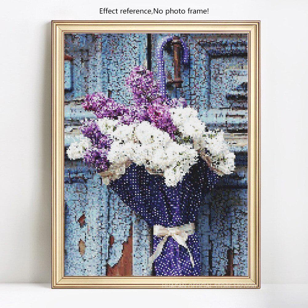 5D DIY Diamond Painting Full Round Flower Diamond Embroidery Sale Flower Picture 20X30