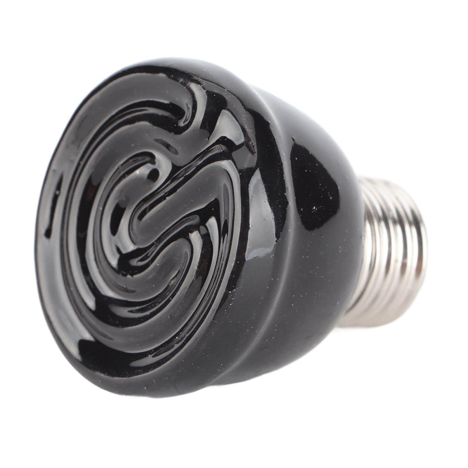 Ceramic Reptile Heat Lamp Bulb Mini Infrared Heat Ceramic Amphibian Heating Lamp for Lizards