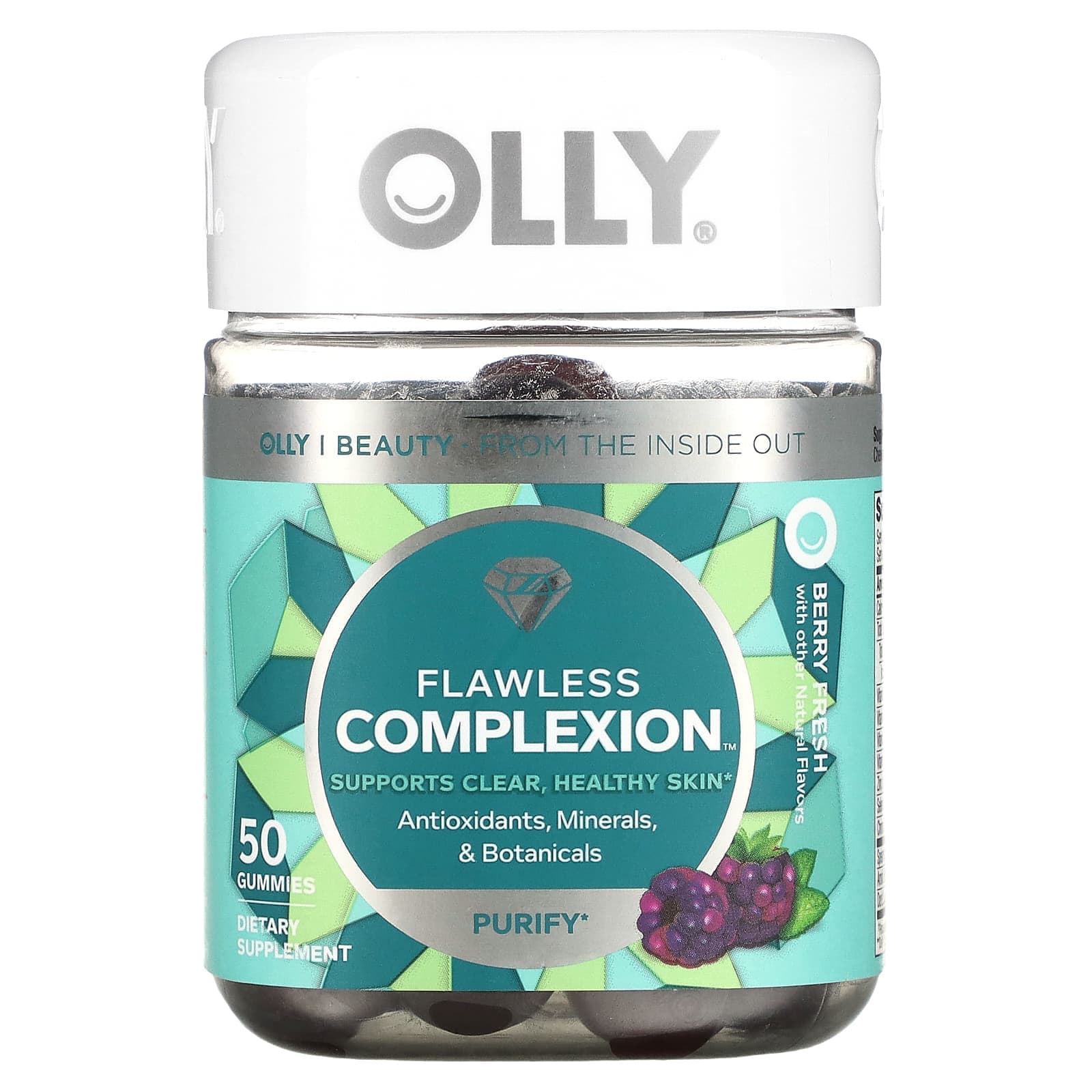 OLLY, Flawless Complexion, Berry Fresh, 50 gummies