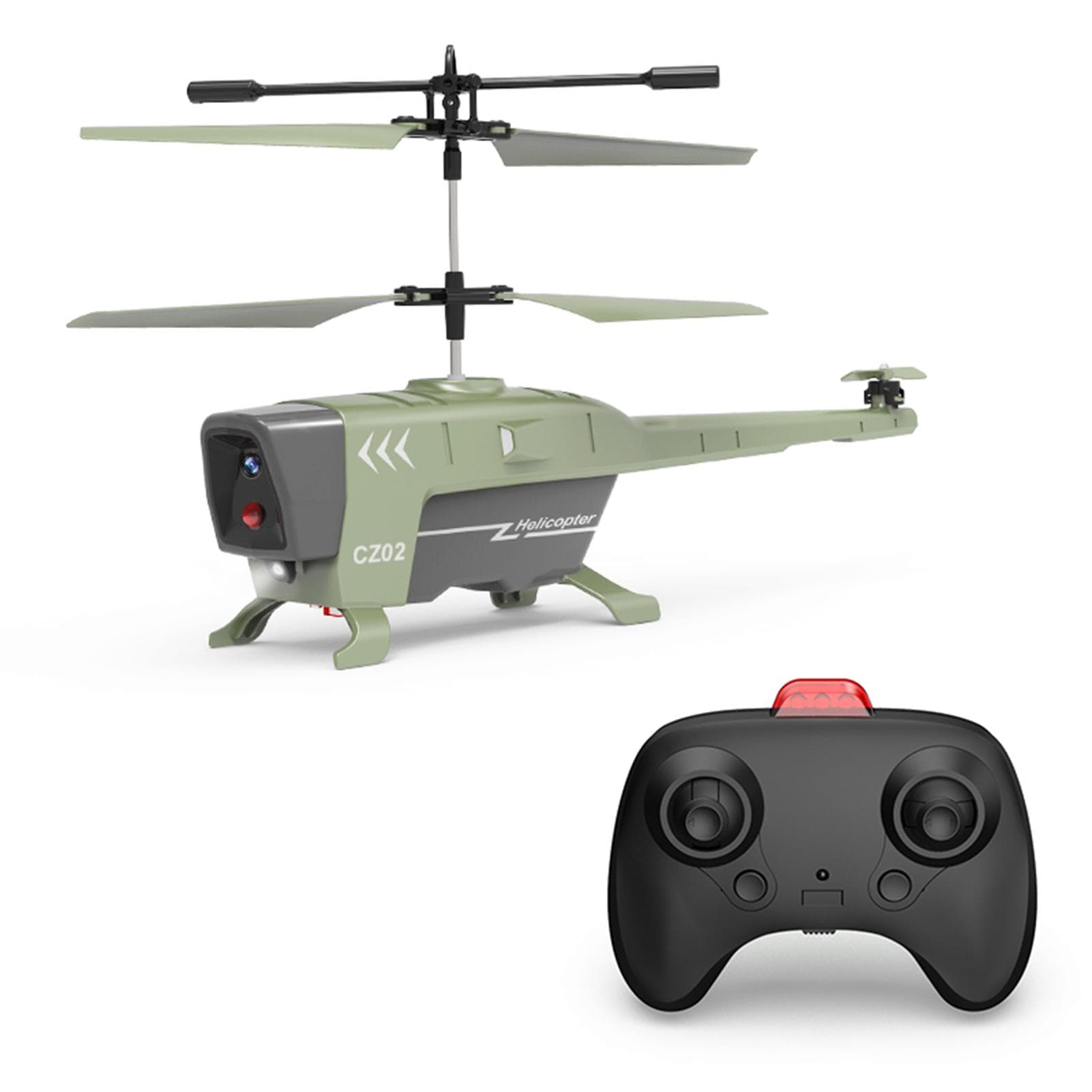 Remote Control Helicopter Remote Control Drone Gyroscope Stabilization Obstacle Avoidance 3.5CH green