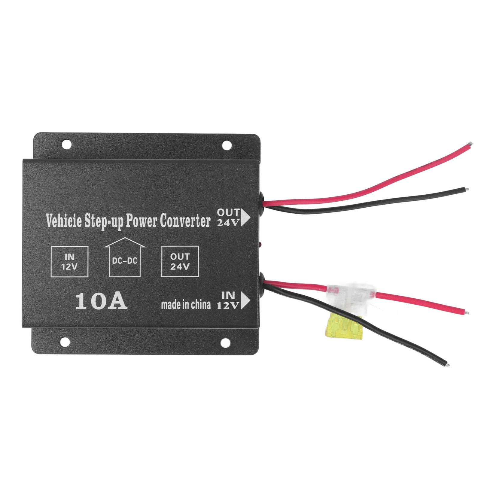 Step Up Power Converter DC 12V to 24V Boost 10A for Vehicie Subwoofer Modification