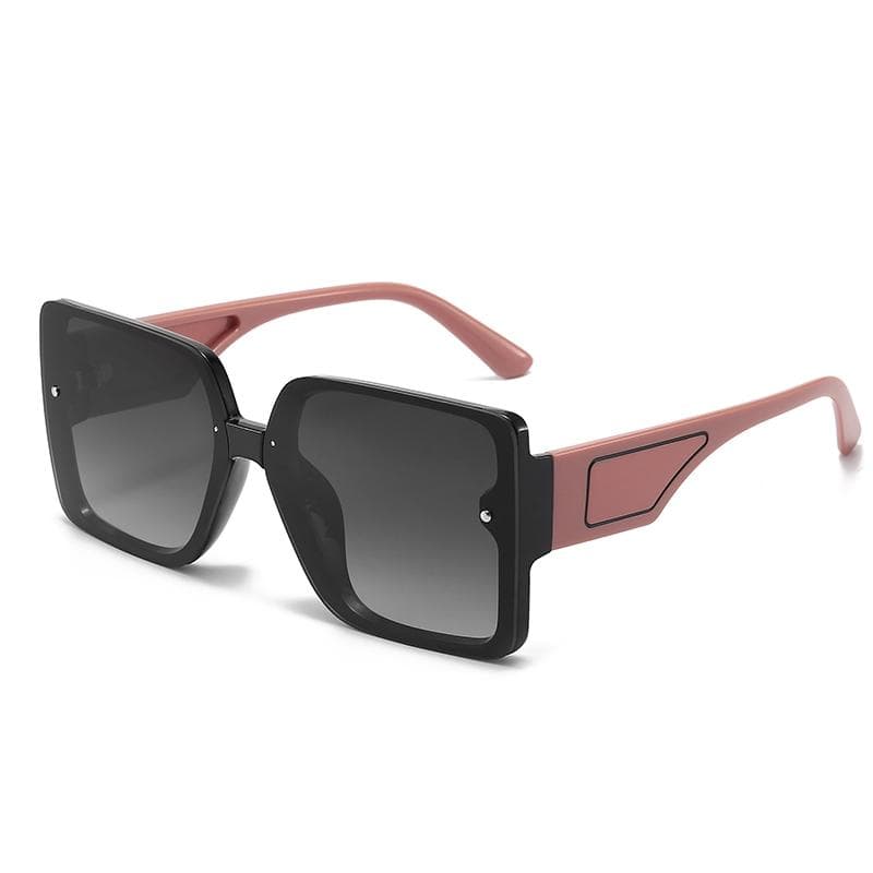 New Personalized Wide-leg Sunglasses UV Protection Retro Square Frame Women Sunglasses Trendy Fashion 1080