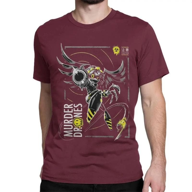 Men Women Murder Drones Designation N T Shirt Game Pure Cotton Tops Funny Short Sleeve O Neck Tees Printed T-Shirts Shirts XXL