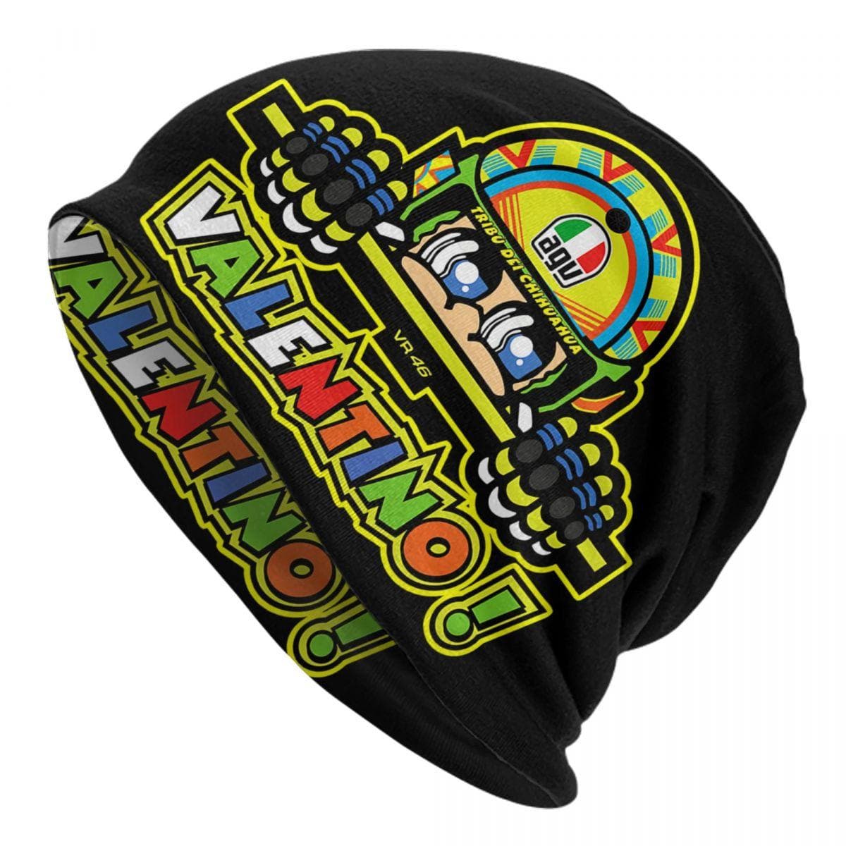 Rossi Skullies Beanies Caps Unisex Winter Warm Knitting Hat Women Unisex Cool Adult Motorcycle Racing Bonnet Hats Outdoor Ski Cap Beanies Hat