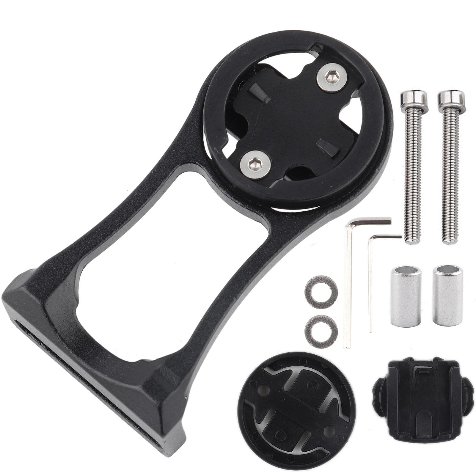 Cycling Bike Stem Extension Mount Holder for Computer & Sports Camera (Black)