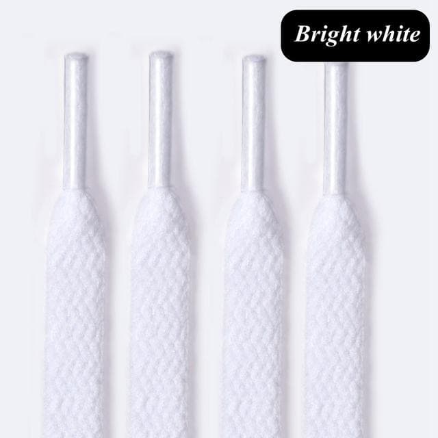 1Pair Flat Shoelaces 60-180cm for Sneakers 8mm Fabric Shoe Laces Color Shoe Lace Boot Laces for Shoes Classic Soft Shoestrings 60cm ivory