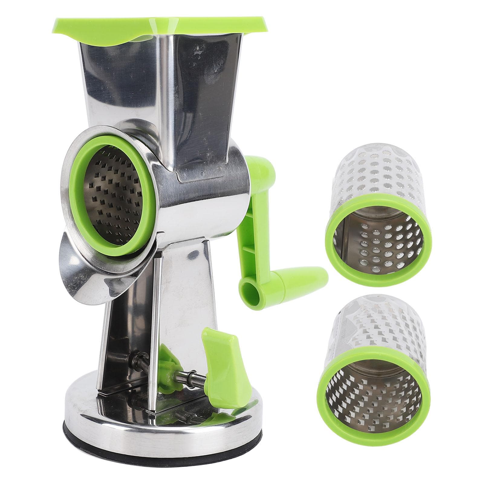 Cheese Grater with Suction Base SUS Multifunctional Manual Hand Crank Cheese Shredder for Vegetable L(for 6.5-9kg)