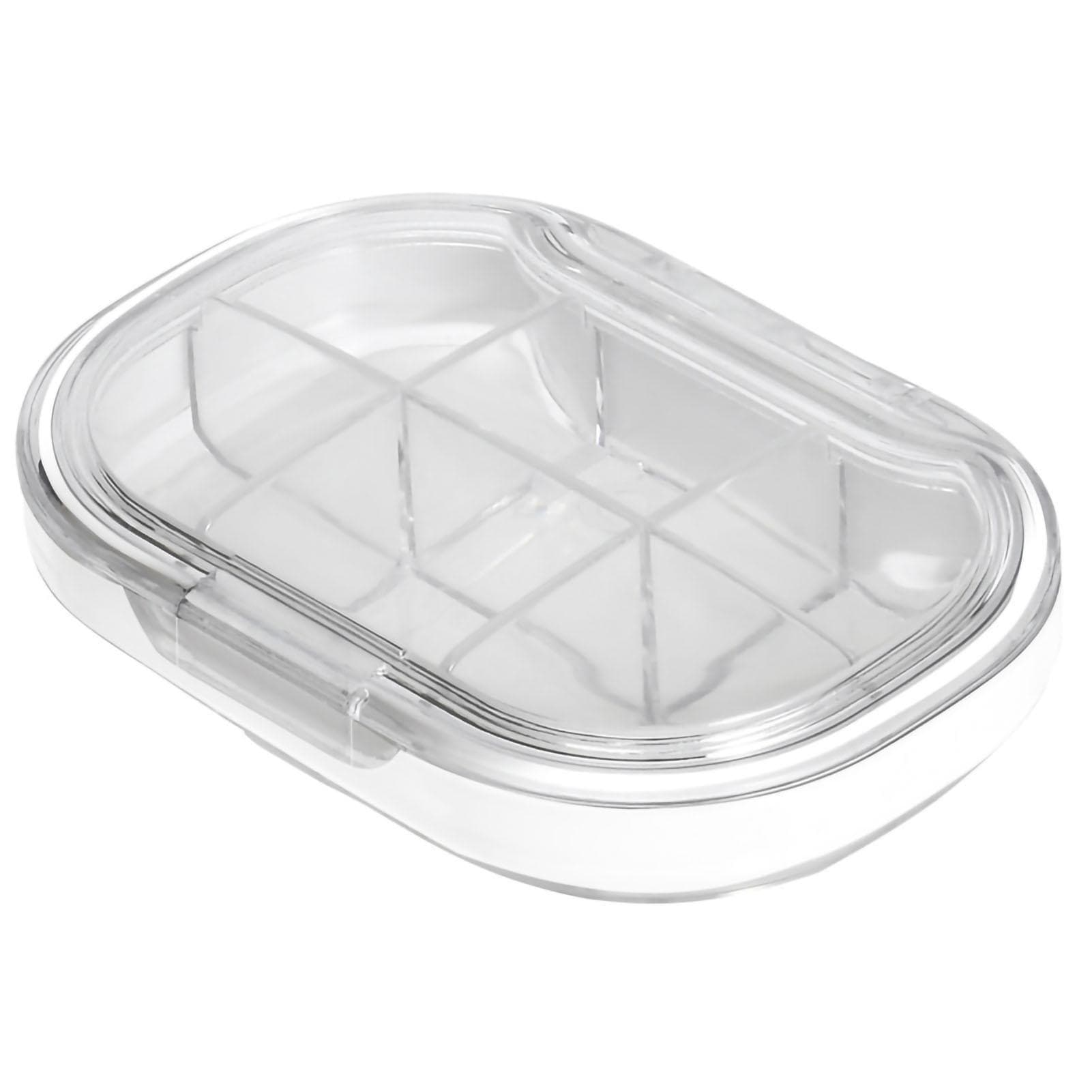 Portable Mini Pill Case Travel Dispensing Pill Organizer Household Food Grade Sealed Storage white