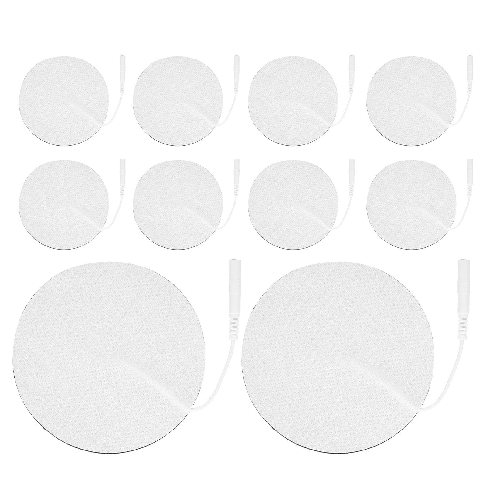 10pcs Round NonWoven SelfAdhesive Electrode Pad for TENS Massage Therapy Machine 8cm