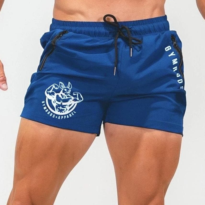 Summer Sport Shorts Men Casual Quick Dry  Gym Fitness Running sports Bottoms XL blue