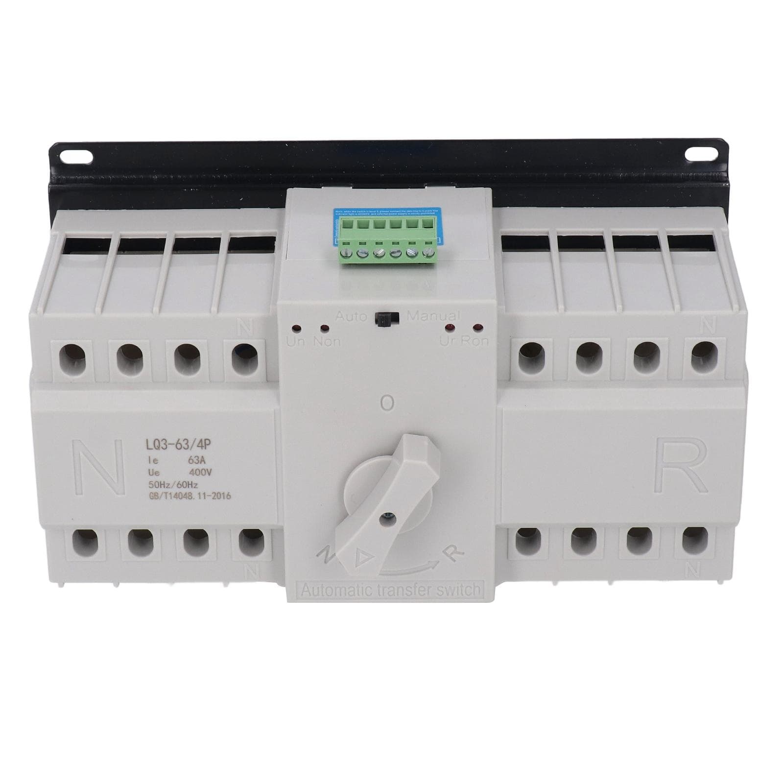 Dual Power Automatic Transfer Switch 4P CB Grade Dual Power Generator Changeover Switch AC400V 63A