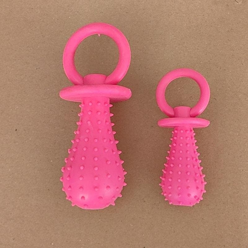 Pet Toy: , Bite-Resistant, Realistic Dog Toy That Makes Sounds; Teething and Dental Hygiene Training Product for Small and Medium-Sized Dogs. S rose red