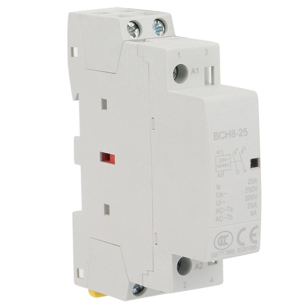 2P 25A 24V 1NO 1NC 5060Hz Din Rail Household?AC Contactor High Quality