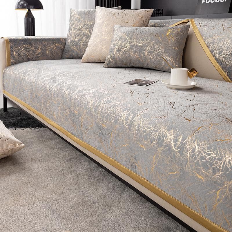 Luxury Black Sofa Cover Towel Non-Slip Couch Cover Cushion Slipcover For Living Room Multi-sizes Chenille Furniture Protector 70x70cm 1pcs