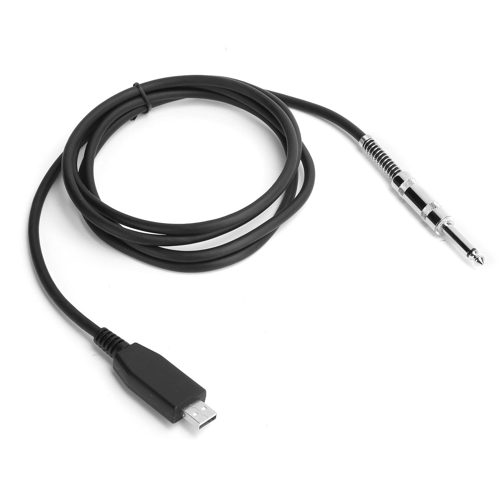 USB Guitar Cable USB Male to 6.35mm Mono Jack Connector Cord Guitar Base to PC Recording Cable3 M 2m