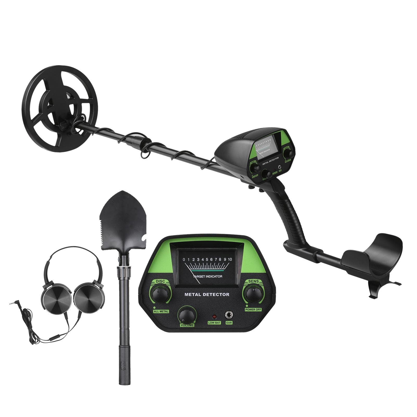 Underground Metal Detector Metal Finder Gold Detector Treasure Hunter Gold Digger Portable Metal green