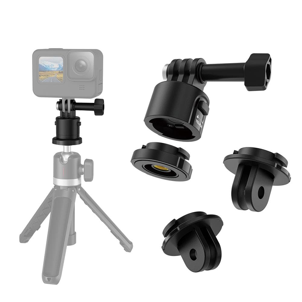 TELESIN CQM-001 Magnetic Suction Adapter Tripod Adapter Quick Release Base Mount Action Camera black