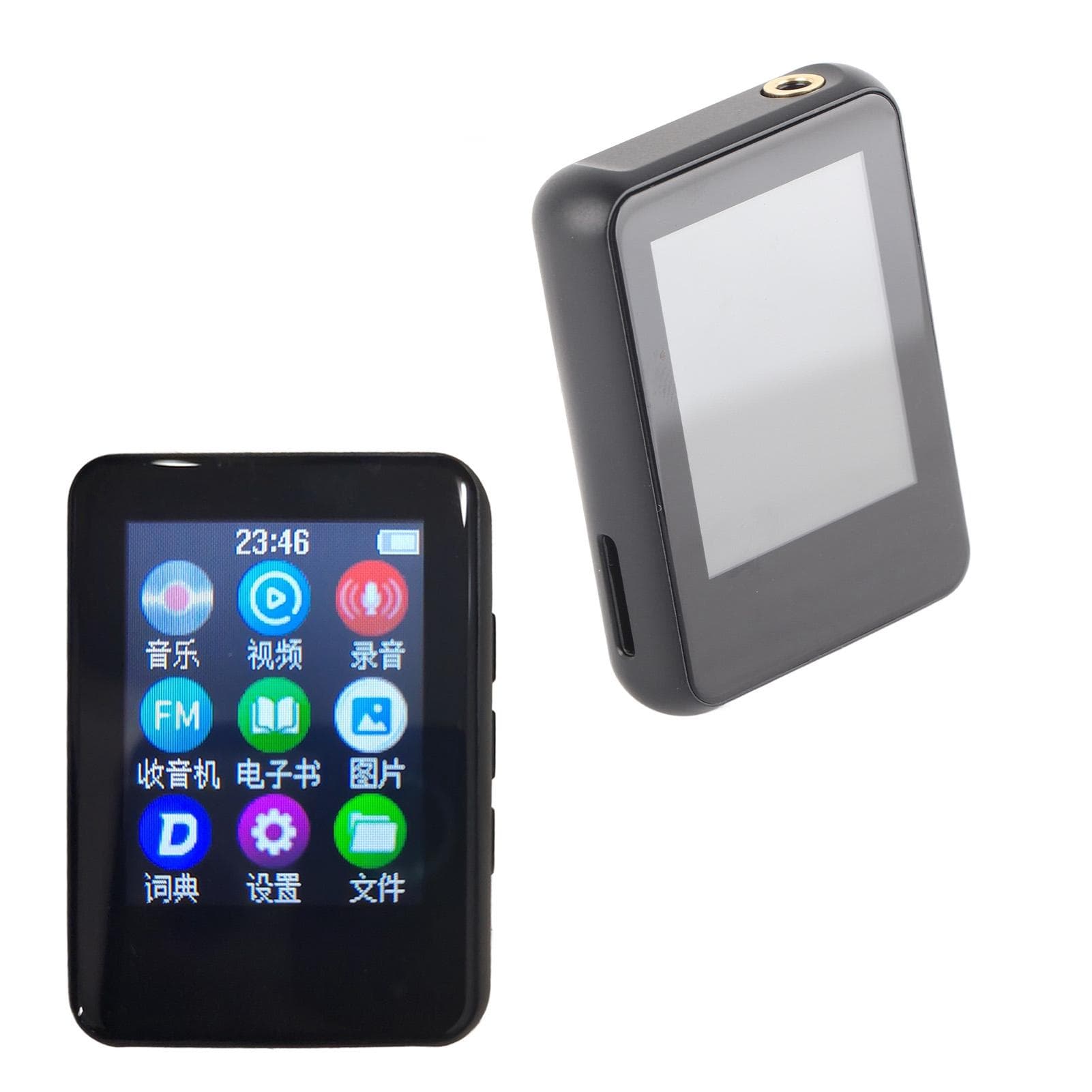 Bluetooth 5.0 MP4 Player HiFi Lossless Sound HD Touchscreen Portable Music Player with Speaker FM