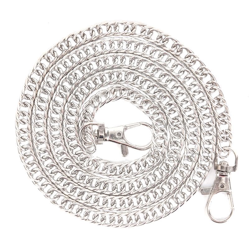 1PC Portable Women DIY Crossbody Shoulder Tote Strap Chain Handle Handbag General 100cm Replacement silver