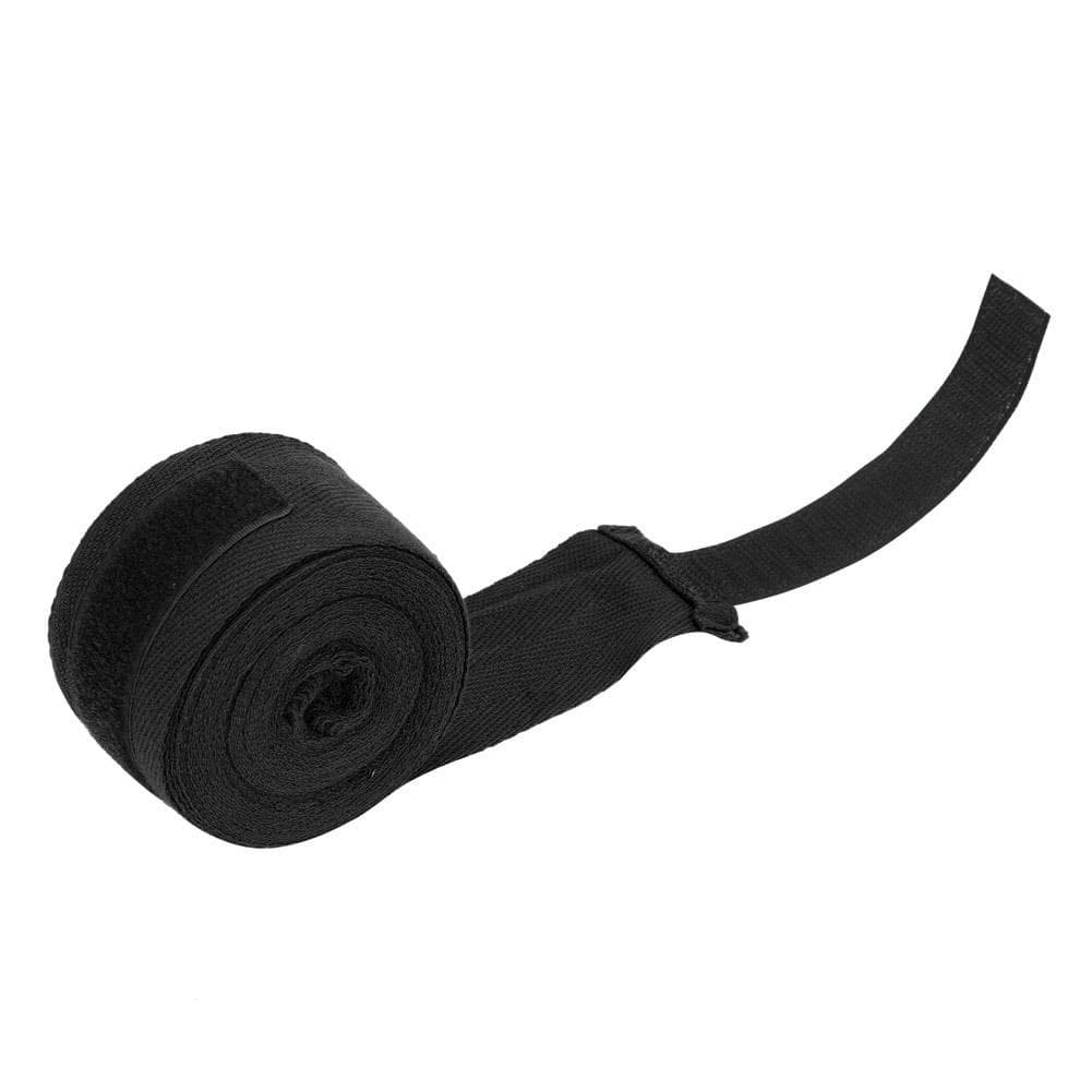 1 Pair Elastic Hand Wrap Bandages Punching Handwrap Protector for Boxing Muay Thai(Black, 2.5m)