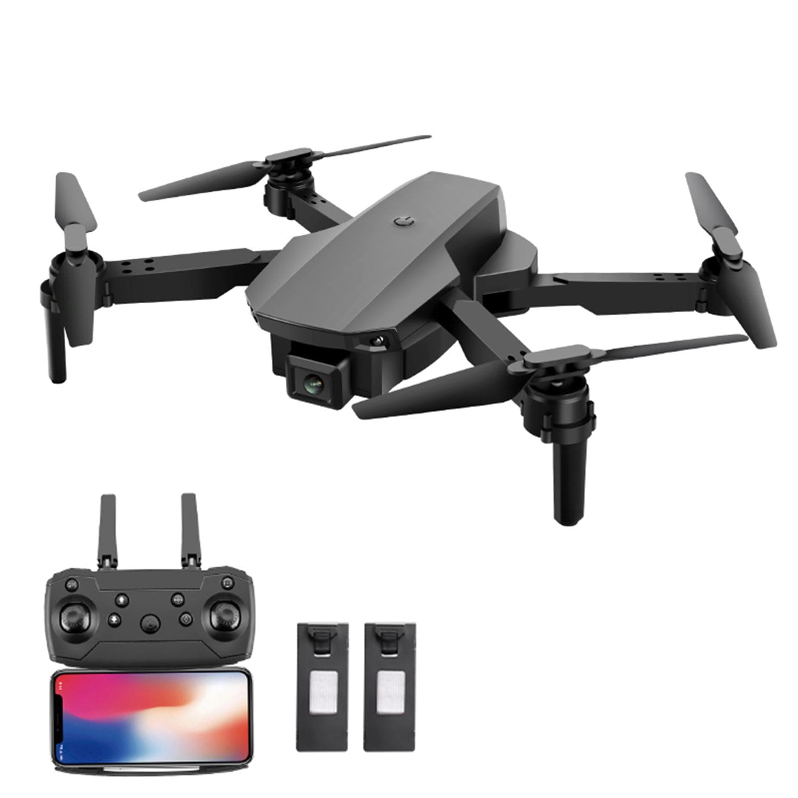 SG107 Foldable Mini Drone with Camera 4K HD Indoor RC Quadcopter APP Control with Headless Mode 4K-box package-2 battery