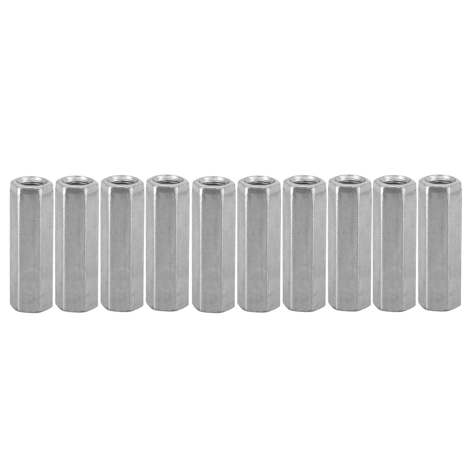 10pcs M8 Long Rod Nut Hex Hexagonal Sleeve Nut Standoff Threaded Fasteners (M8*40)