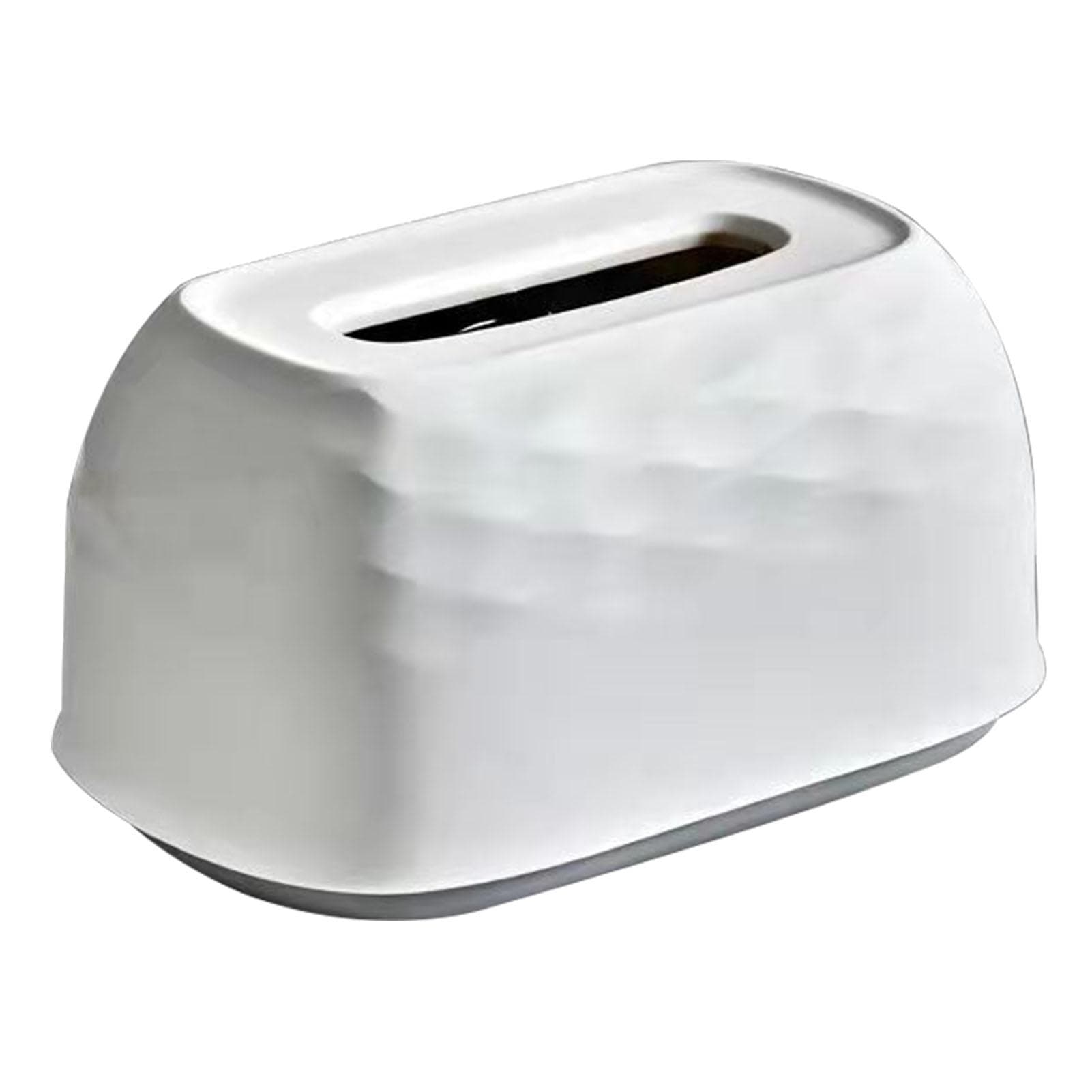 Tissue Box Wall Mounted Tissue Case for Living Room Kitchen Bedroom Office white