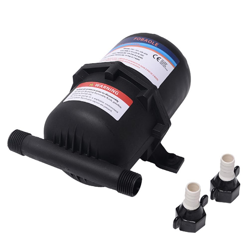 0.75L Pre-Pressurized Accumulator Tank Max. 125PSI 1/2 MNPT Port Fitting Pressure Storage Flow black