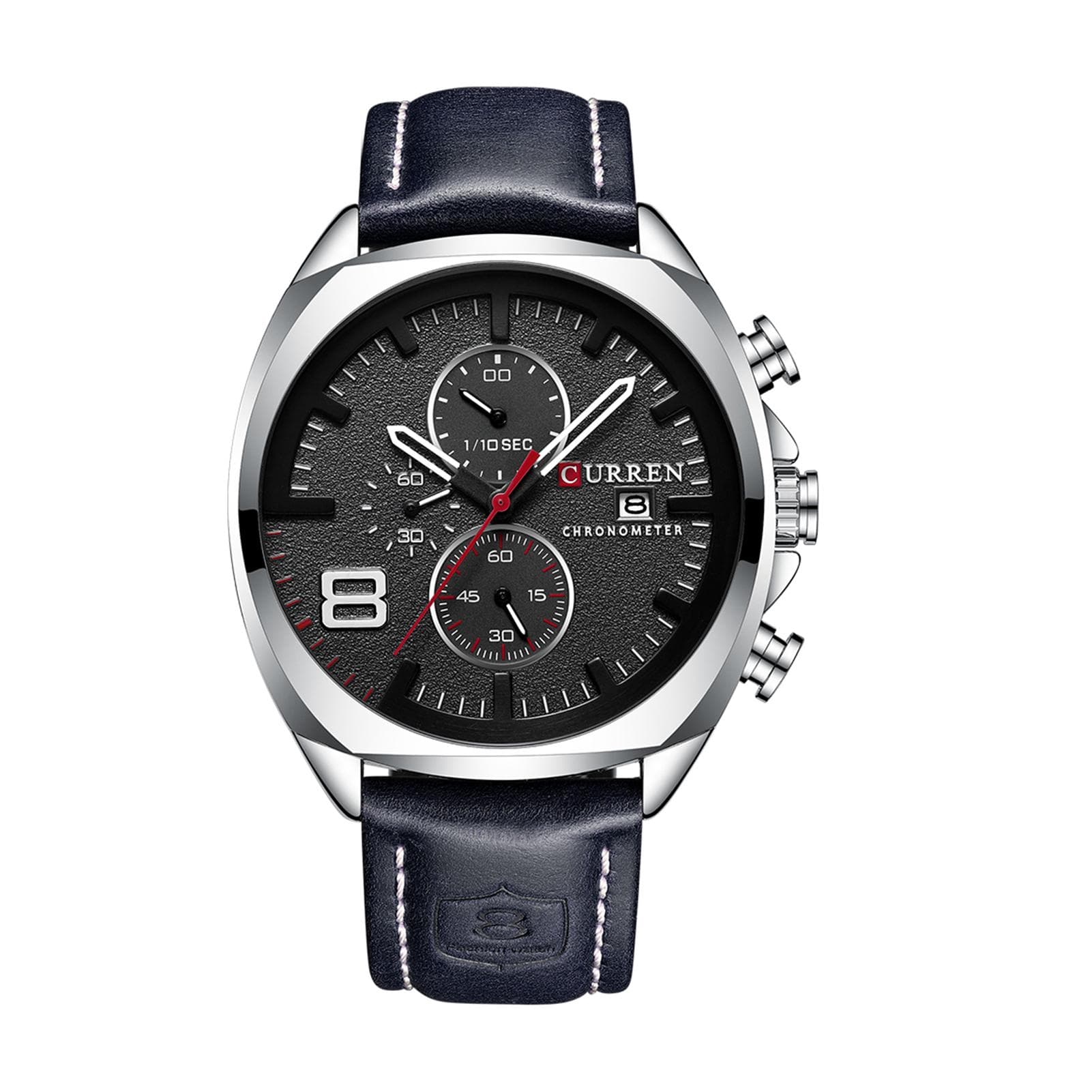 CURREN 8324 Man Quartz Sport Watch Brand Fashion Casual Male Multifunction Waterproof Wristwatch black