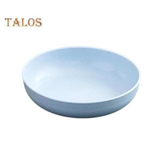 Snack Plate Easy to Clean Multipurpose BPA Free Stable Snack Nuts Fruit Plate Dining Room Supplies 14cm blue
