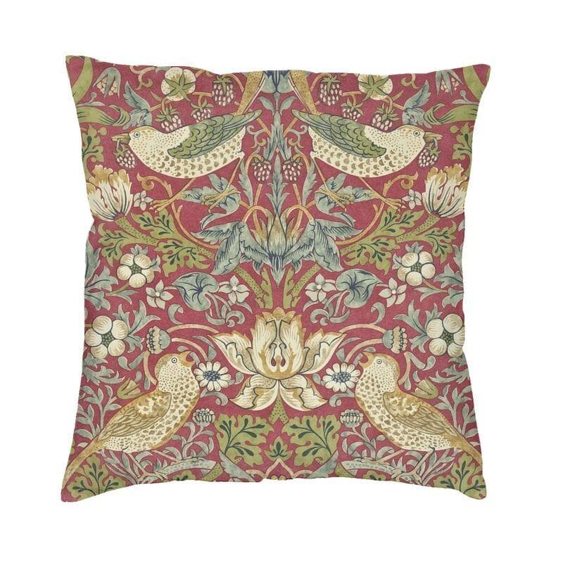 Luxury Fox And Hares By William Morris Cushion Cover 45x45cm Velvet Floral Textile Pattern Throw Pillow Case for Car Pillowcase 45x45cm 18x18in