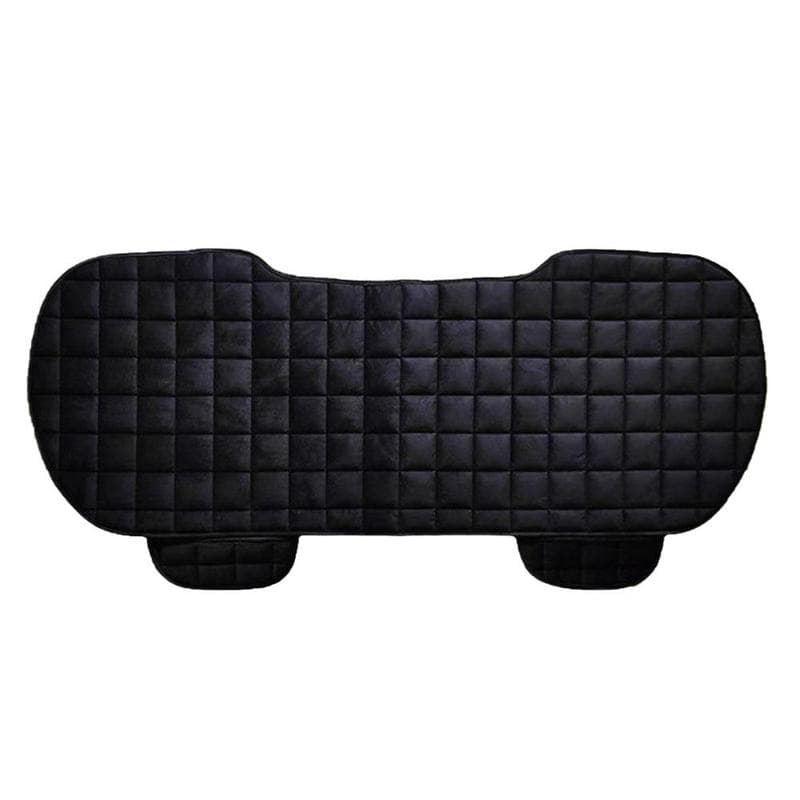 Velvet Cushion Car Seat Cover Front Rear Non Slide Winter Auto Protector Mat Pad Keep Warm Universal Fit Truck Suv Van black