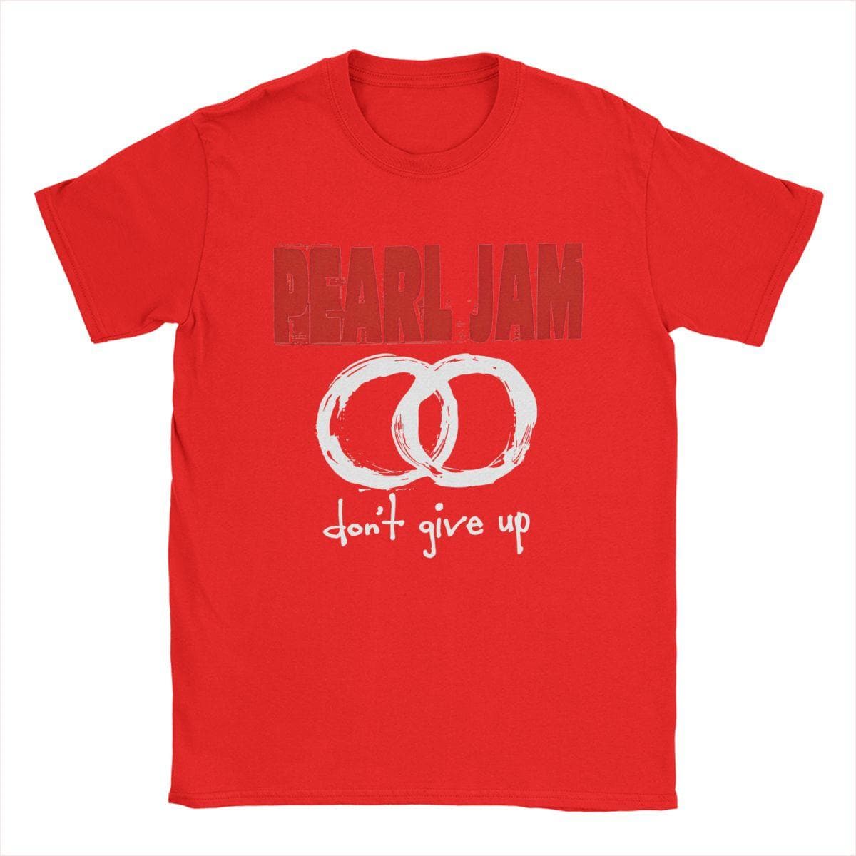 Fashion Pearls Jam Tour Album T-Shirts for Men Women Cotton Tee Shirt Adult Clothes XXXXXL red