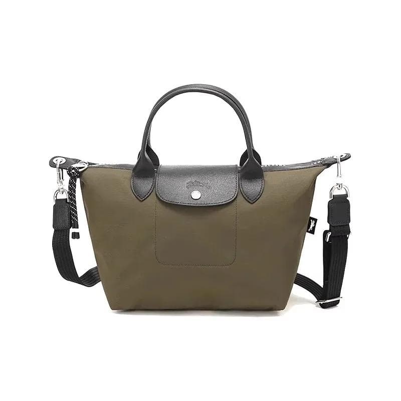 Classic Commuter ShoppingTote Bag High Quality Folding Designer Handbag Women Fashion Casual Shoulder Bag Clothing Accessory L army green